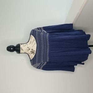 Gap blue smocked top size small